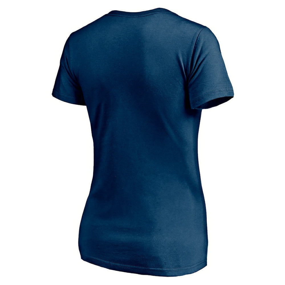 Chicago Bears Women's Depth Chart V-Neck T-Shirt - Navy - NFL