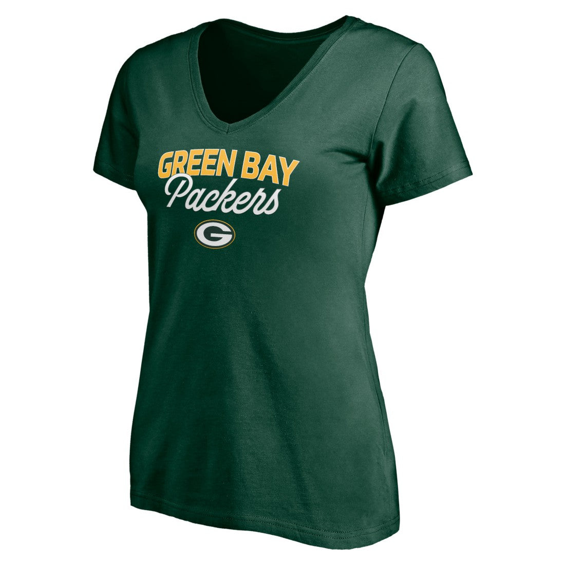 Green Bay Packers Women's Depth Chart V-Neck T-Shirt - Green - NFL