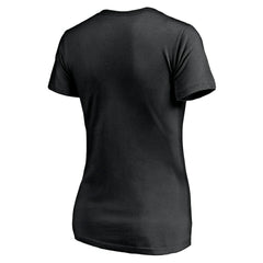 Las Vegas Raiders Women's Depth Chart V-Neck T-Shirt - Black - NFL