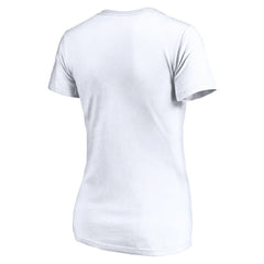 Los Angeles Chargers Women's Depth Chart V-Neck T-Shirt - White - NFL