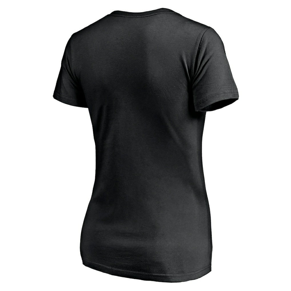 Philadelphia Eagles Women's Depth Chart V-Neck T-Shirt - Black - NFL