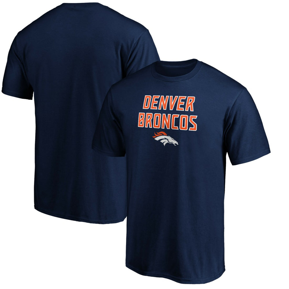 Denver Broncos Game Day Stack T-Shirt - Navy - NFL