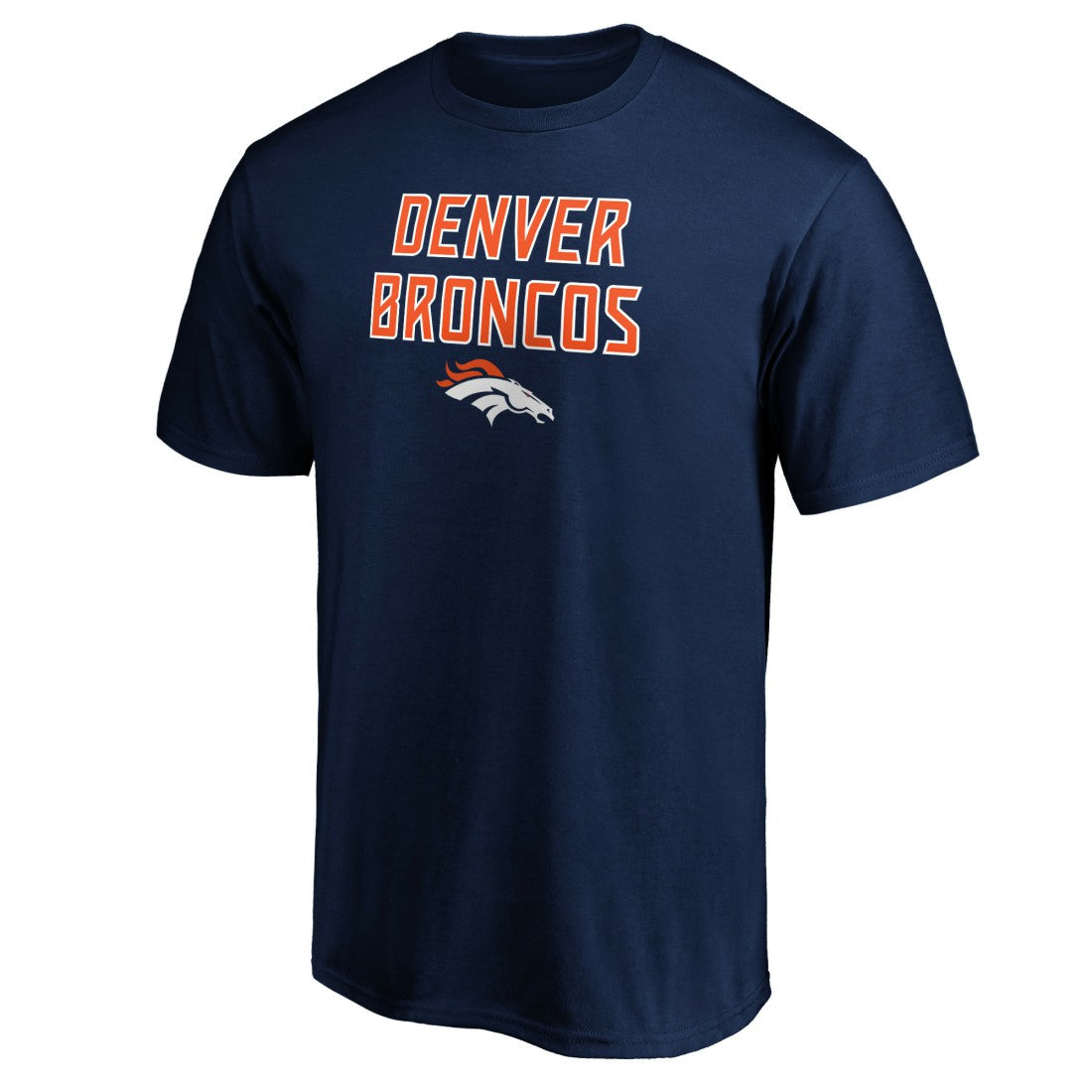 Denver Broncos Game Day Stack T-Shirt - Navy - NFL