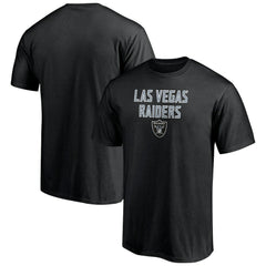 Las Vegas Raiders Game Day Stack T-Shirt - Black - NFL