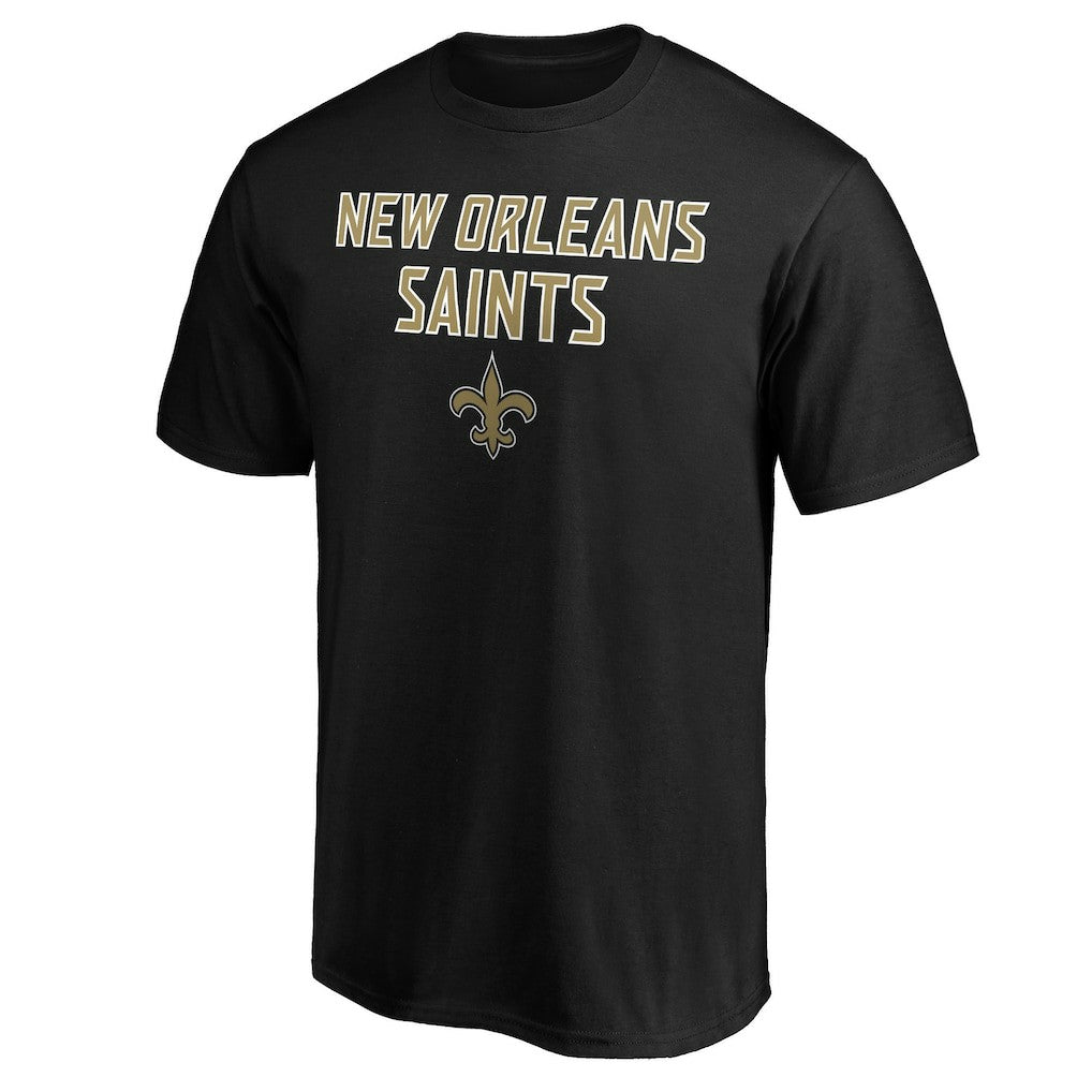 New Orleans Saints Game Day Stack T-Shirt - Black - NFL