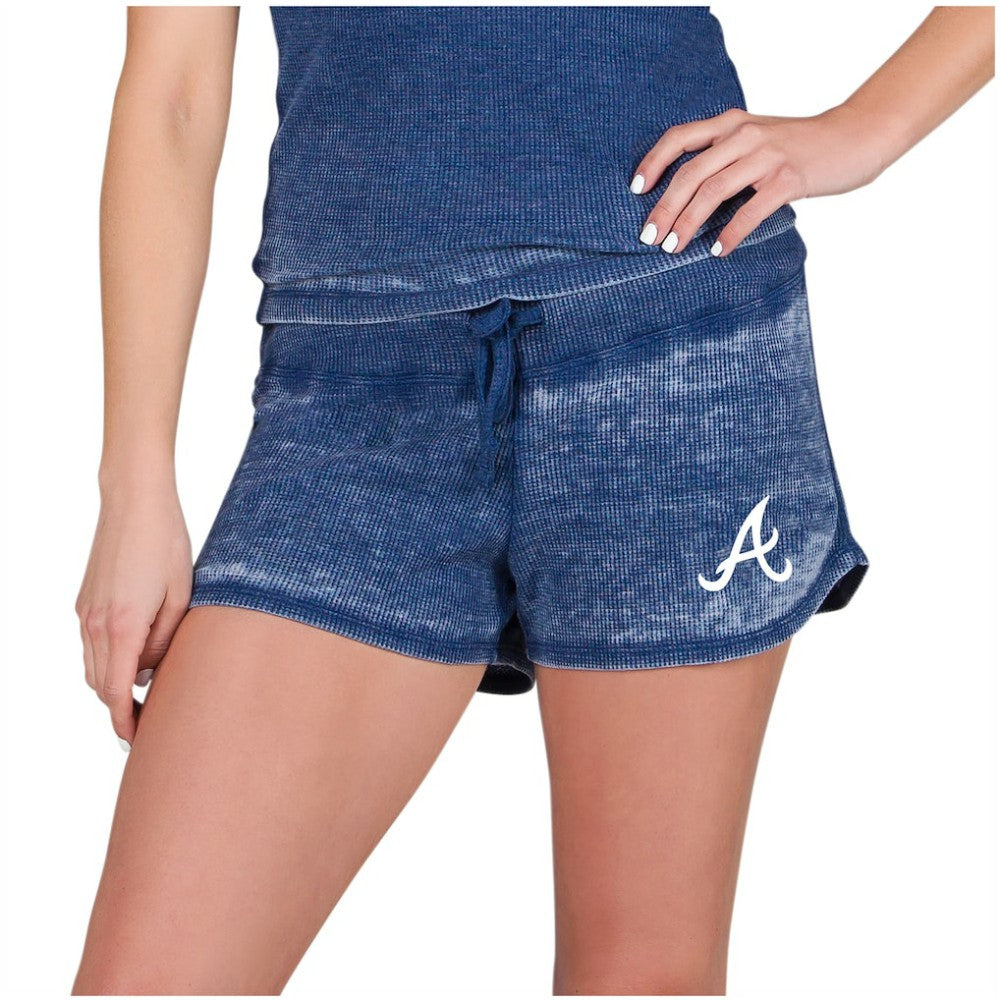 Atlanta Braves Concepts Sport Women's Resurgence Waffle Knit Shorts for sale