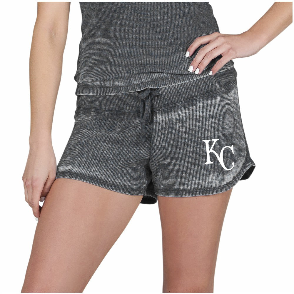Kansas City Royals Concepts Sport Women's Resurgence Waffle Knit Shorts Sale