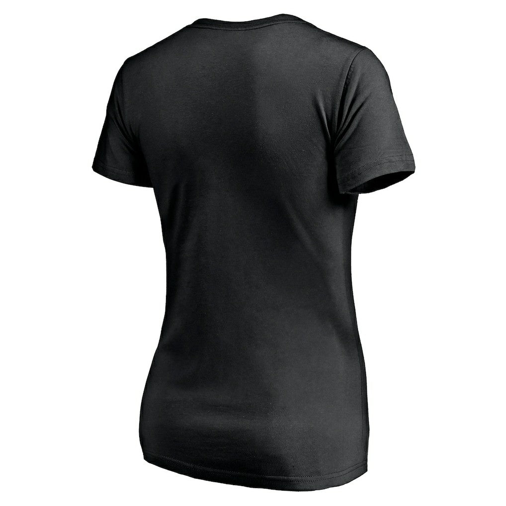 Baltimore Ravens Women's Mascot In Bounds V-Neck T-Shirt - Black - NFL