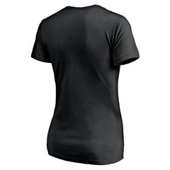 Carolina Panthers Women's Mascot In Bounds V-Neck T-Shirt - Black - NFL