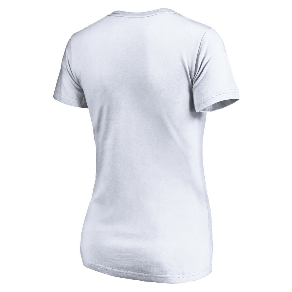Detroit Lions Women's Mascot In Bounds V-Neck T-Shirt - White - NFL