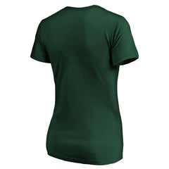 Green Bay Packers Women's Mascot In Bounds V-Neck T-Shirt - Green - NFL