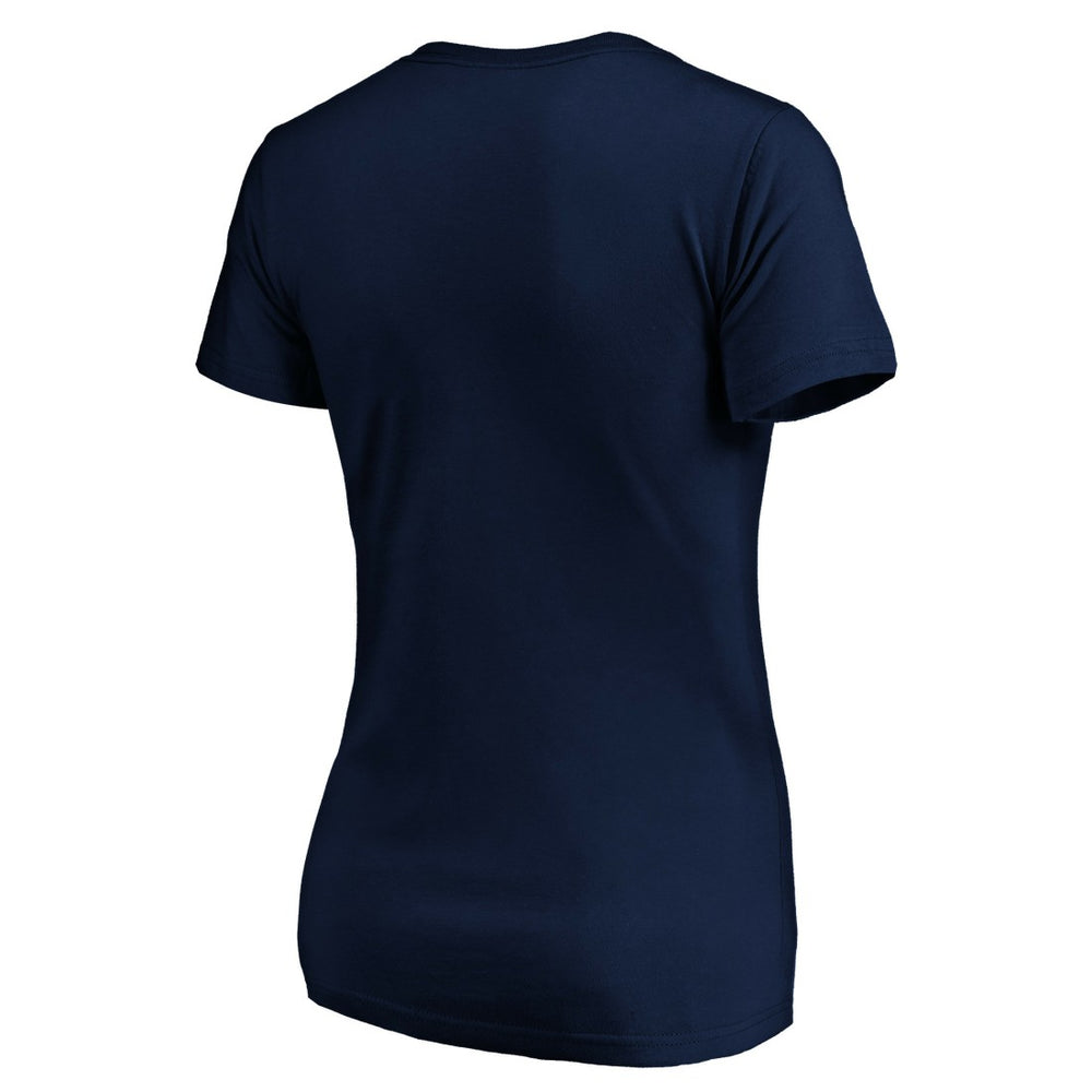 Seattle Seahawks Women's Mascot In Bounds V-Neck T-Shirt - College Navy - NFL