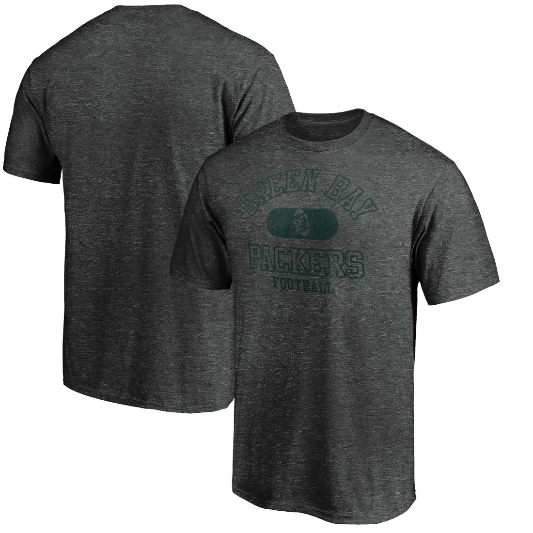 Green Bay Packers Varsity Issued Throwback T-Shirt - Heather Charcoal - NFL