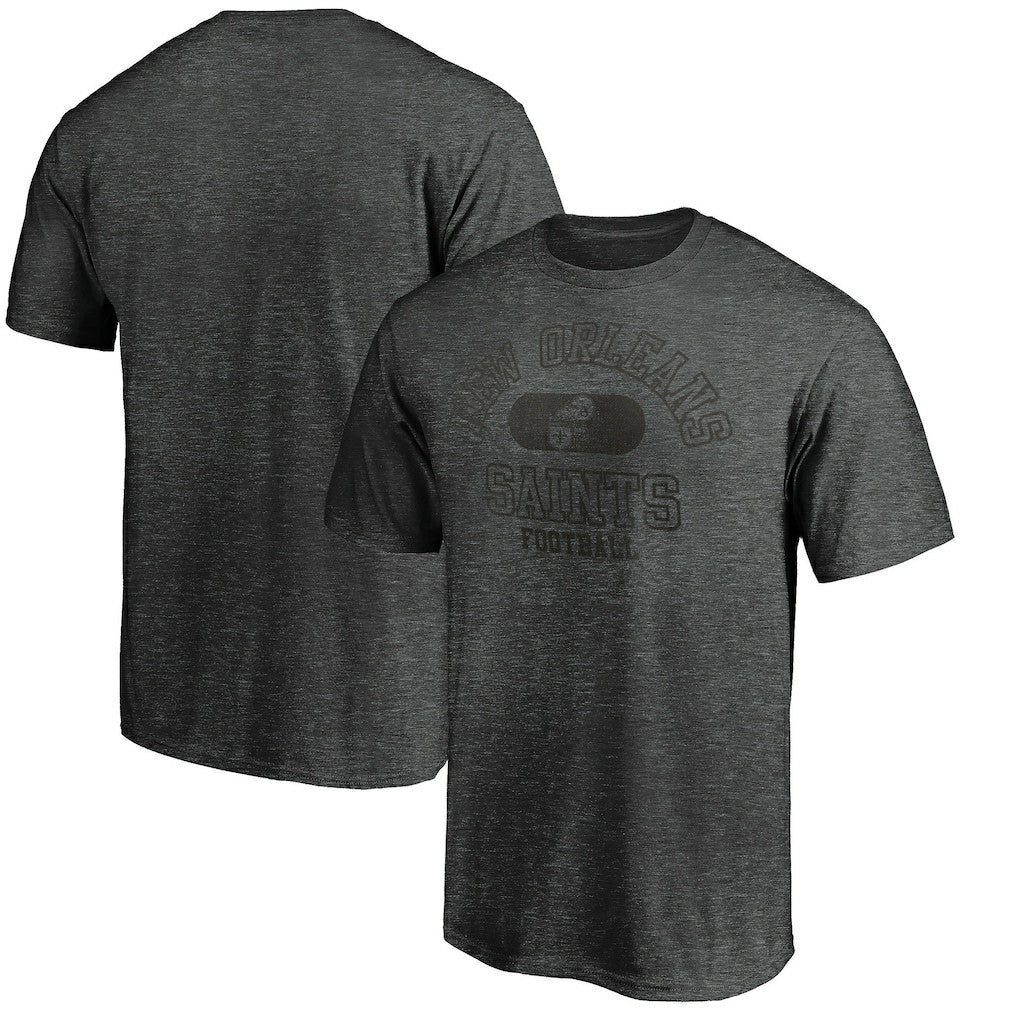 New Orleans Saints Varsity Issued Throwback T-Shirt - Heather Charcoal - NFL