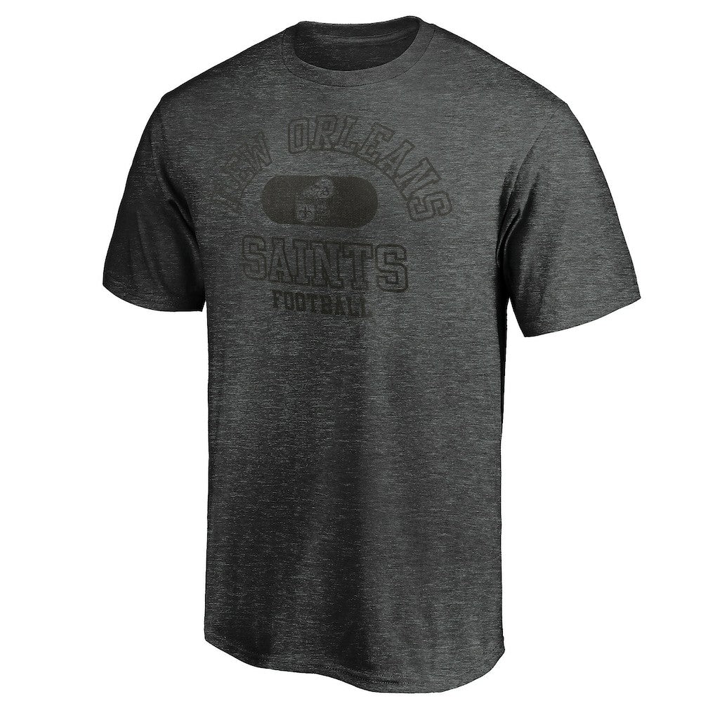 New Orleans Saints Varsity Issued Throwback T-Shirt - Heather Charcoal - NFL
