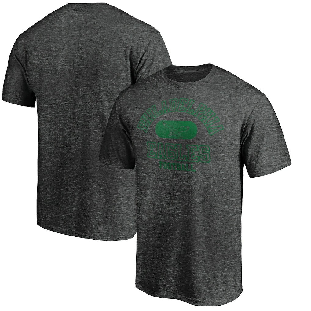 Philadelphia Eagles Varsity Issued Throwback T-Shirt - Heather Charcoal - NFL