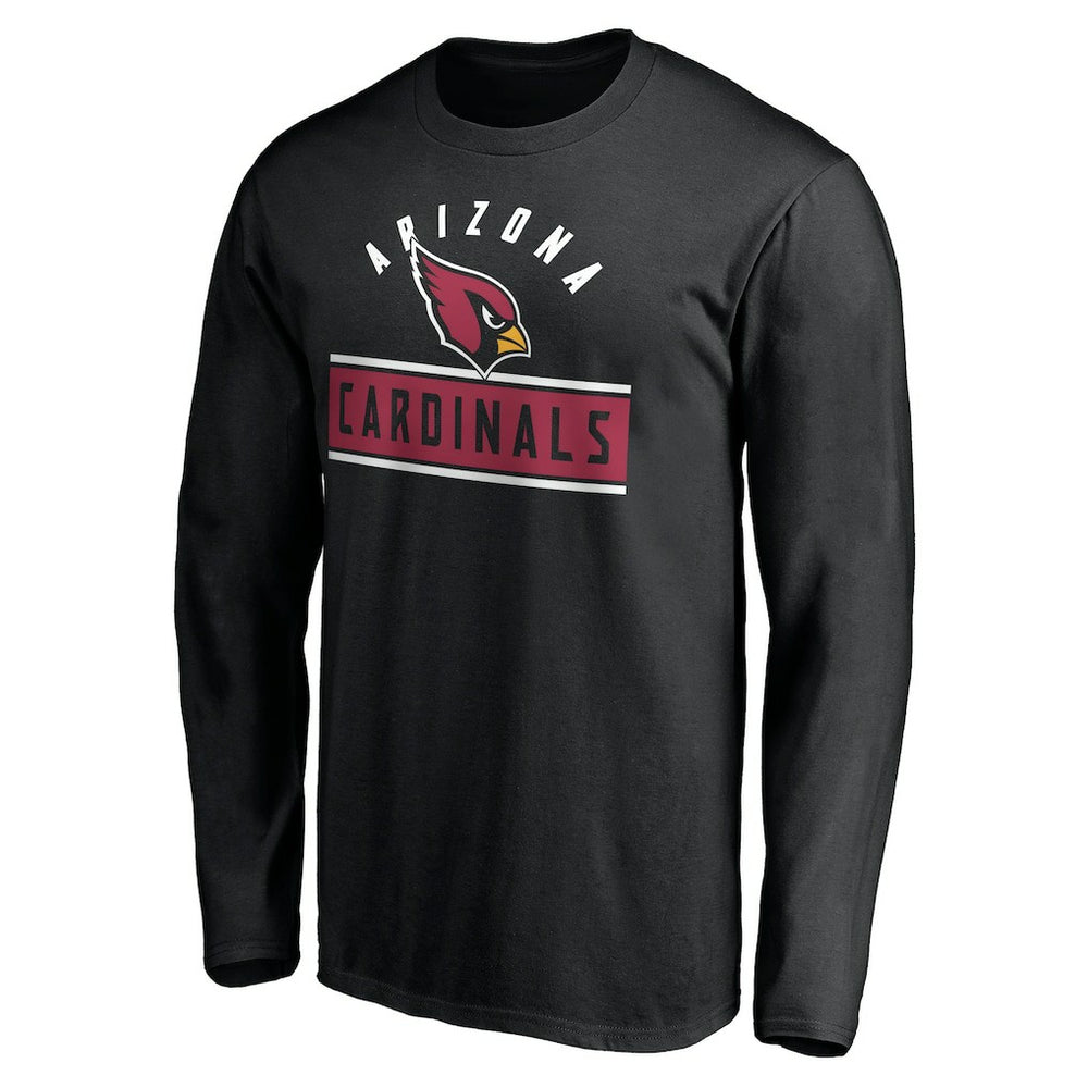 Arizona Cardinals Team Arch Knockout Long Sleeve T-Shirt - Black - NFL
