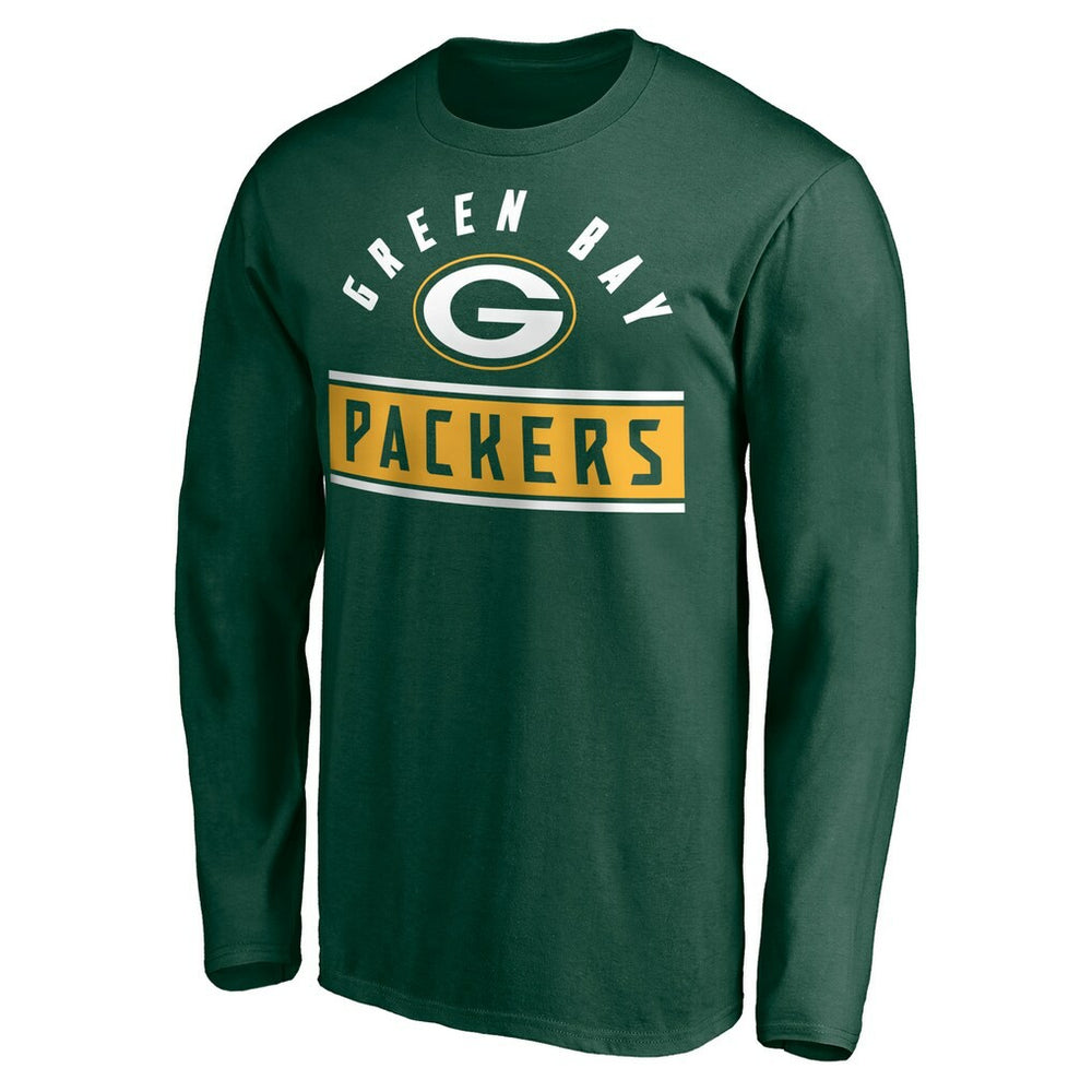 Green Bay Packers Team Arch Knockout Long Sleeve T-Shirt - Green - NFL