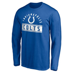 Indianapolis Colts Team Arch Knockout Long Sleeve T-Shirt - Royal - NFL