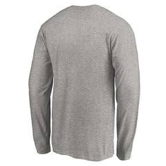 Miami Dolphins Team Arch Knockout Long Sleeve T-Shirt - Heather Gray - NFL