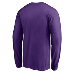 Minnesota Vikings Team Arch Knockout Long Sleeve T-Shirt - Purple - NFL