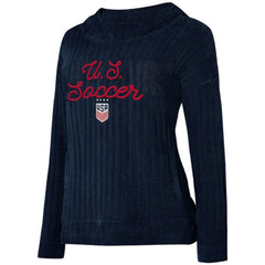 USWNT Concepts Sport Women's Linger Long Sleeve Hooded Top Navy