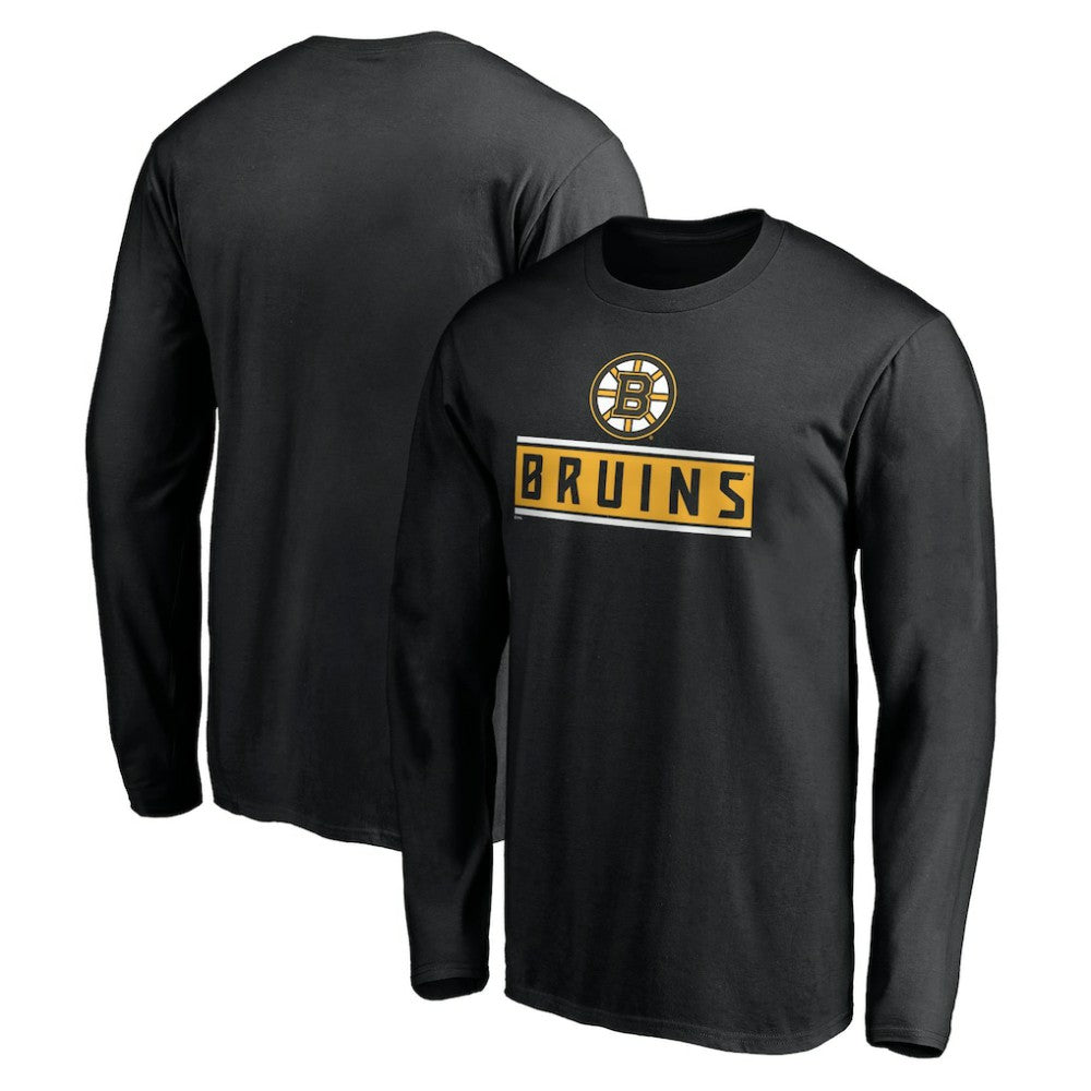 Boston Bruins Team Arch Knockout Long Sleeve T-Shirt - Black | NHL sale