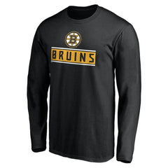 Boston Bruins Team Arch Knockout Long Sleeve T-Shirt - Black | NHL sale