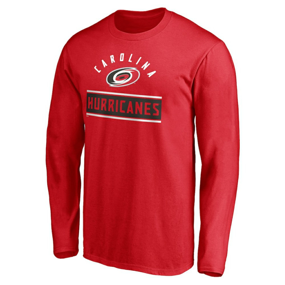 Carolina Hurricanes Team Arch Knockout Long Sleeve T-Shirt - Red | NHL sale