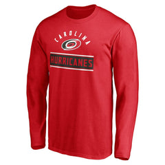 Carolina Hurricanes Team Arch Knockout Long Sleeve T-Shirt - Red | NHL sale