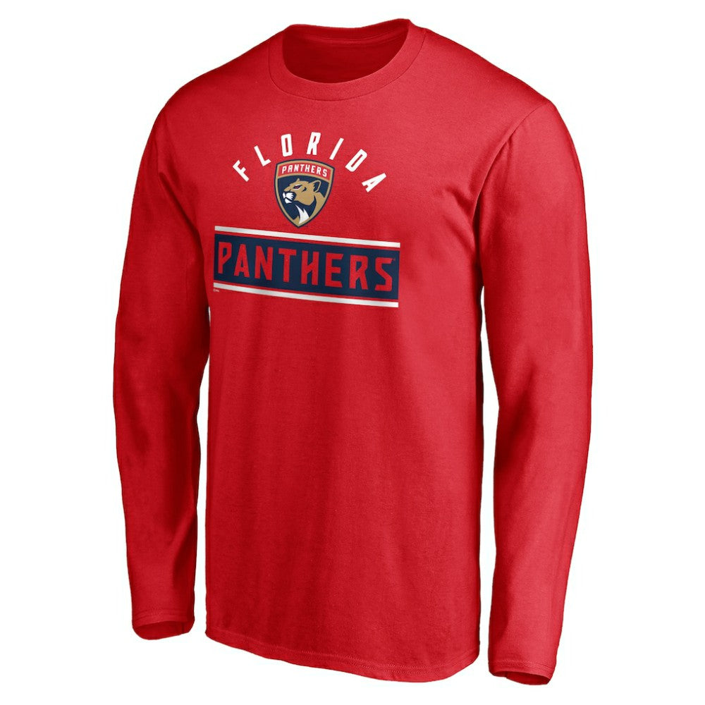 Florida Panthers Team Arch Knockout Long Sleeve T-Shirt - Red | NHL Clearance