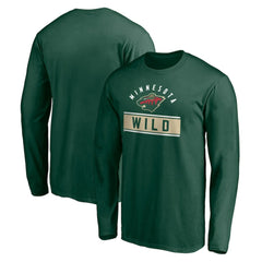 Minnesota Wild Team Arch Knockout Long Sleeve T-Shirt - Green | NHL on sale