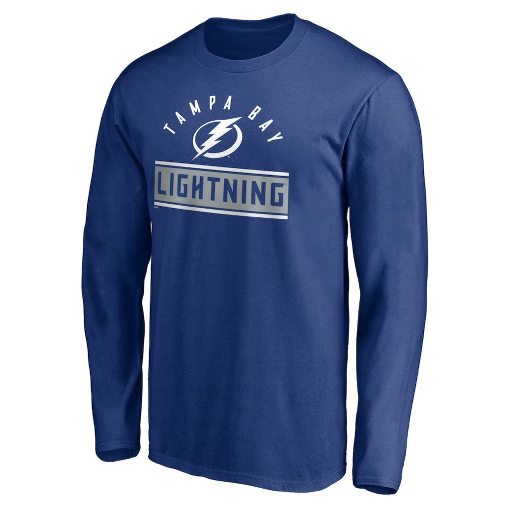 Tampa Bay Lightning Team Arch Knockout Long Sleeve T-Shirt - Blue | NHL on sale