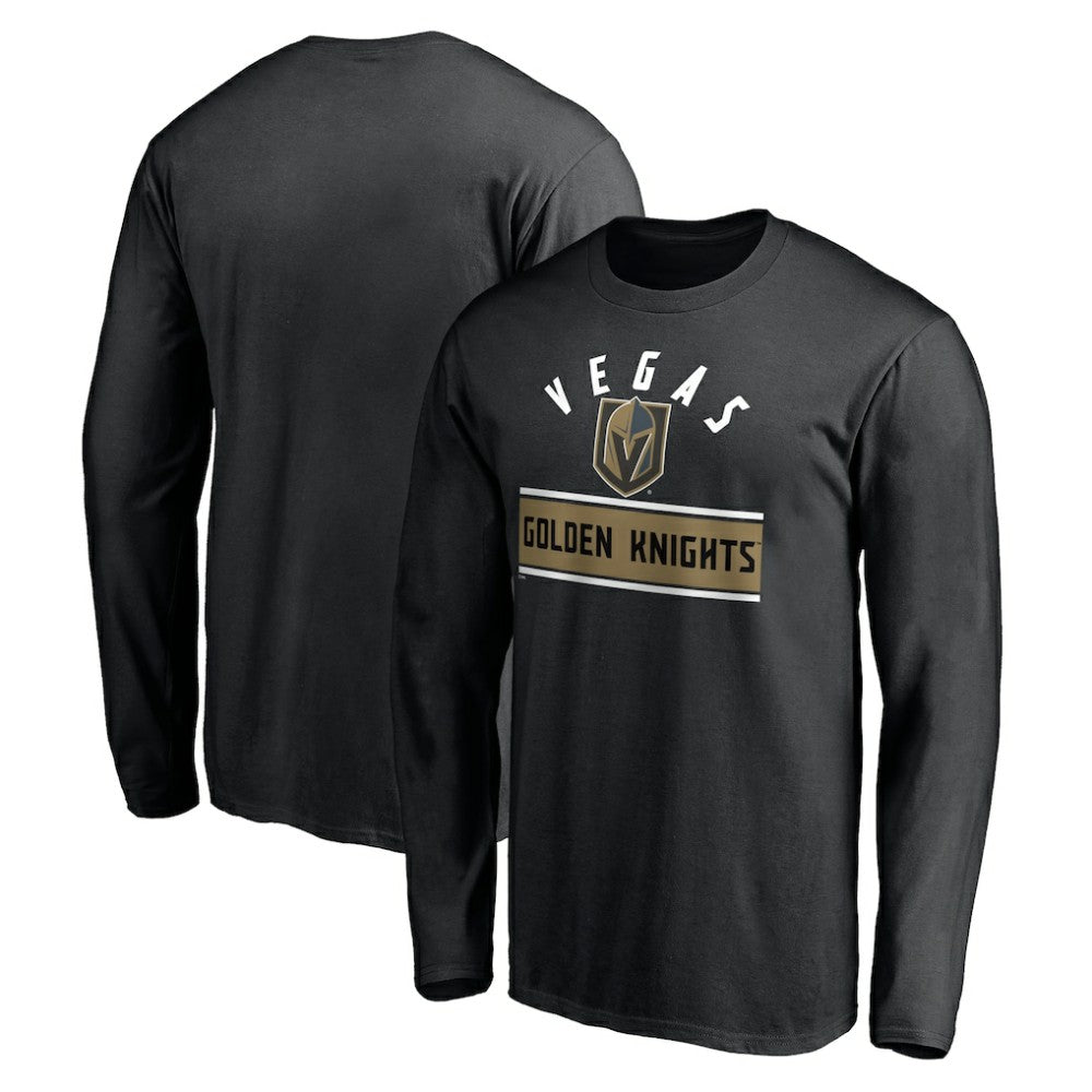 Vegas Golden Knights Team Arch Knockout Long Sleeve T-Shirt - Black | NHL near me