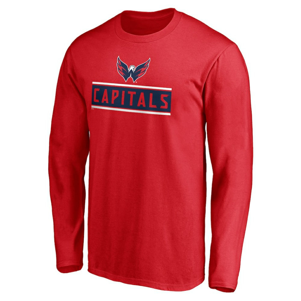 Washington Capitals Team Arch Knockout Long Sleeve T-Shirt - Red | NHL discount