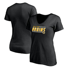 Boston Bruins Women's Mascot In Bounds V-Neck T-Shirt - Black | NHL discount