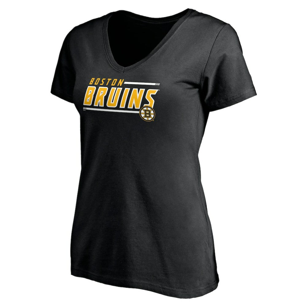 Boston Bruins Women's Mascot In Bounds V-Neck T-Shirt - Black | NHL discount
