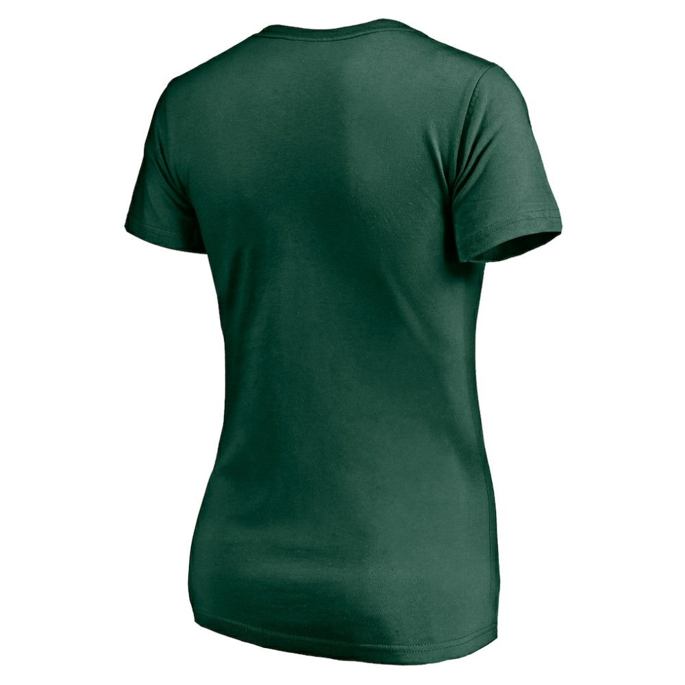 Minnesota Wild Women's Mascot In Bounds V-Neck T-Shirt - Green | NHL sale