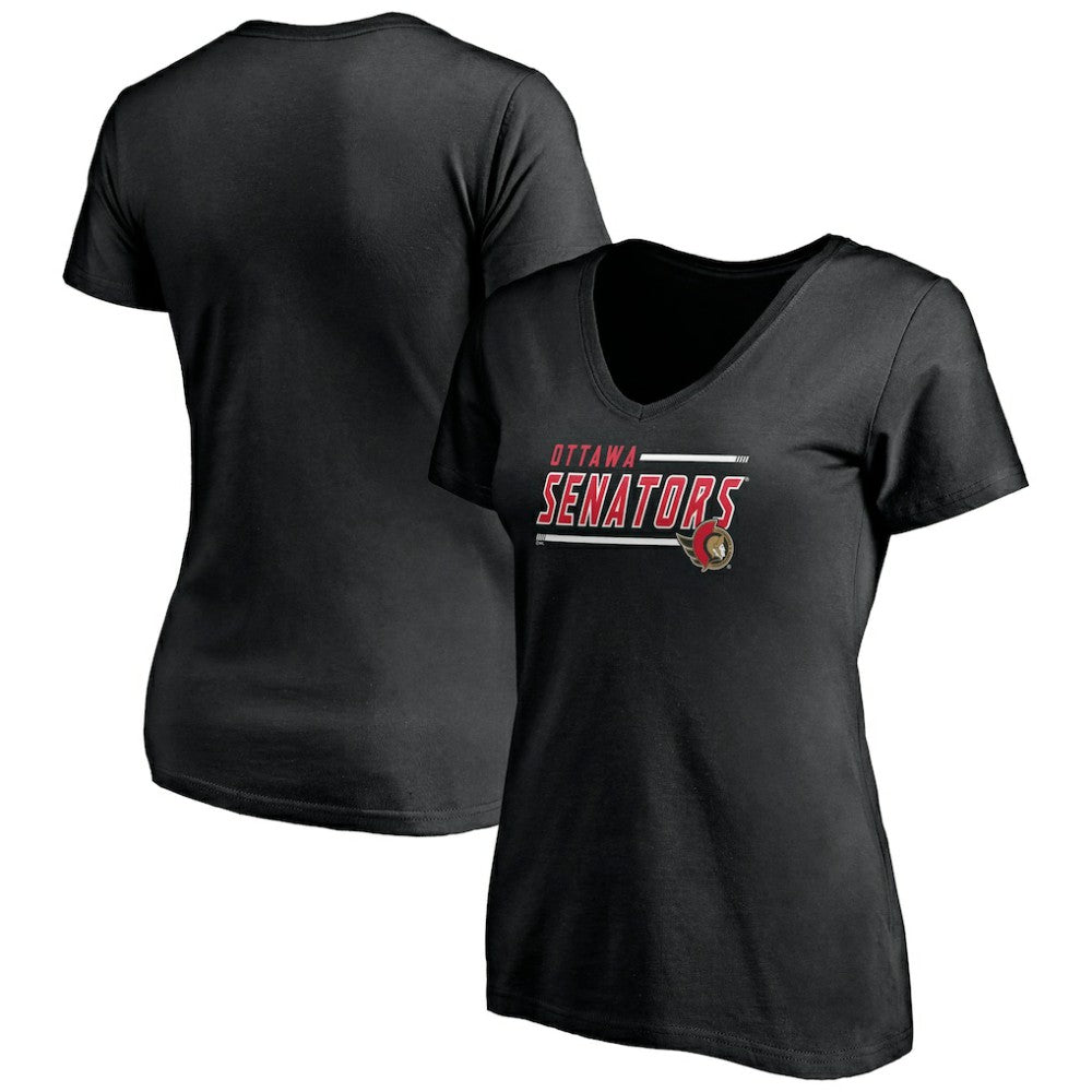 Ottawa Senators Women's Mascot In Bounds V-Neck T-Shirt - Black | NHL discount