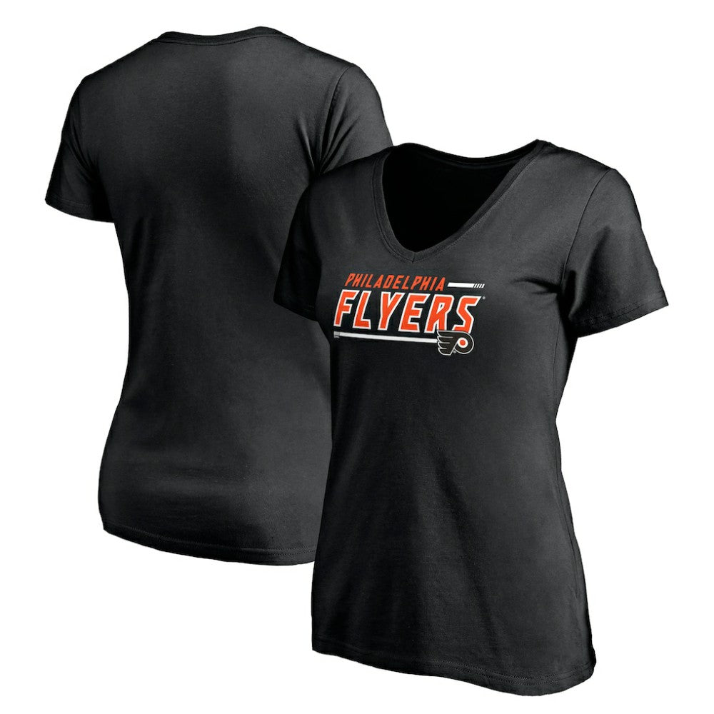 Philadelphia Flyers Women's Mascot In Bounds V-Neck T-Shirt - Black | NHL sale