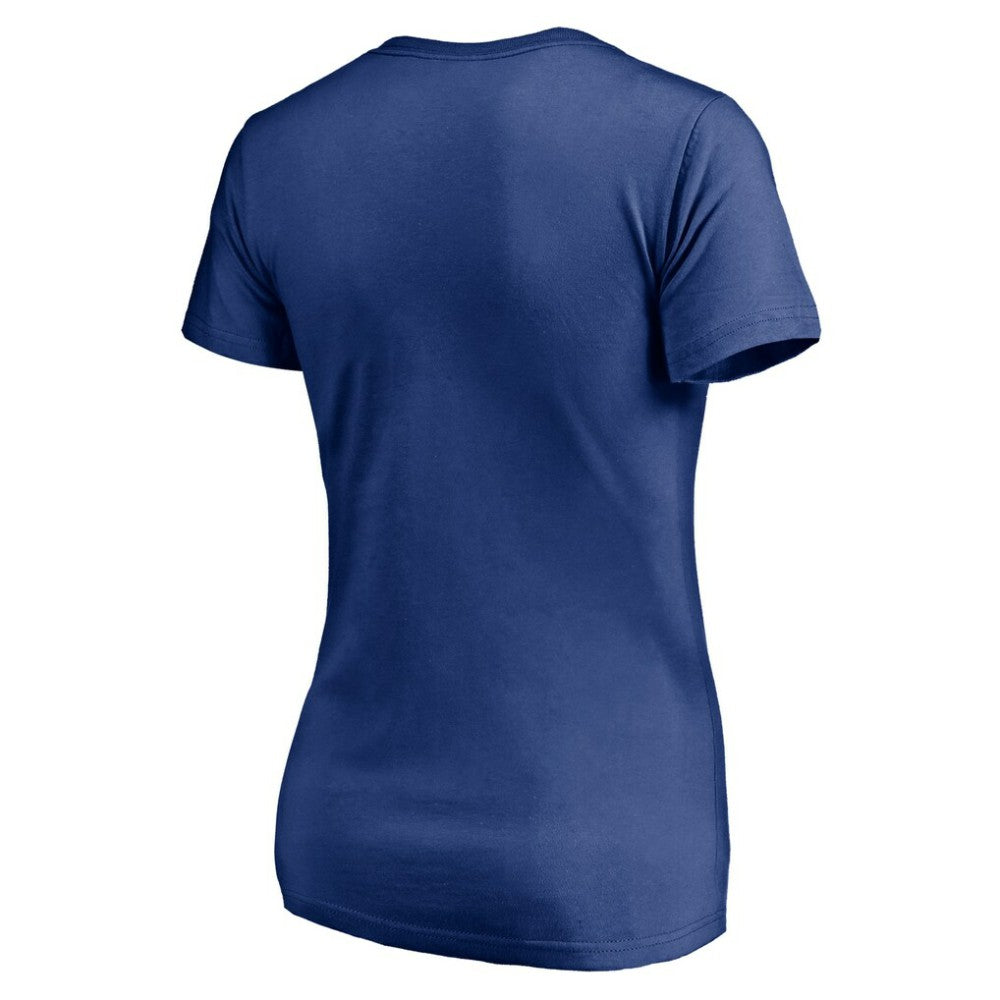 Vancouver Canucks Women's Mascot In Bounds V-Neck T-Shirt - Blue | NHL Clearance