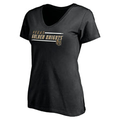 Vegas Golden Knights Women's Mascot In Bounds V-Neck T-Shirt - Black | NHL on sale