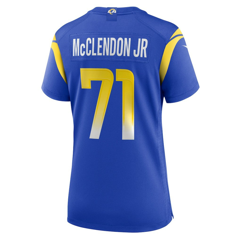 Warren McClendon Jr. Los Angeles Rams Women's Team Game Jersey - Royal - Nike
