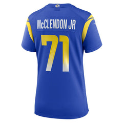 Warren McClendon Jr. Los Angeles Rams Women's Team Game Jersey - Royal - Nike