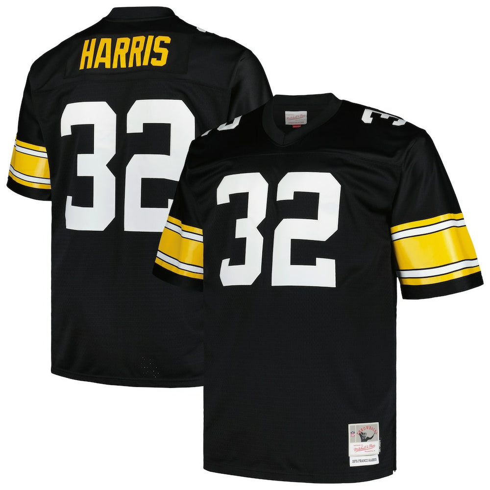 Franco Harris Pittsburgh Steelers Big & Tall 1976 Legacy Retired Player Jersey - Black - Mitchell & Ness
