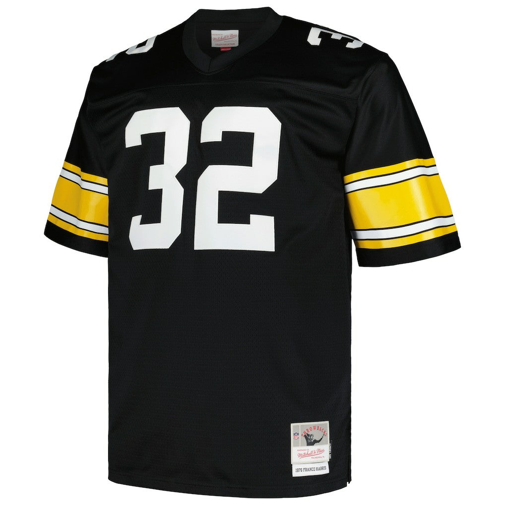 Franco Harris Pittsburgh Steelers Big & Tall 1976 Legacy Retired Player Jersey - Black - Mitchell & Ness