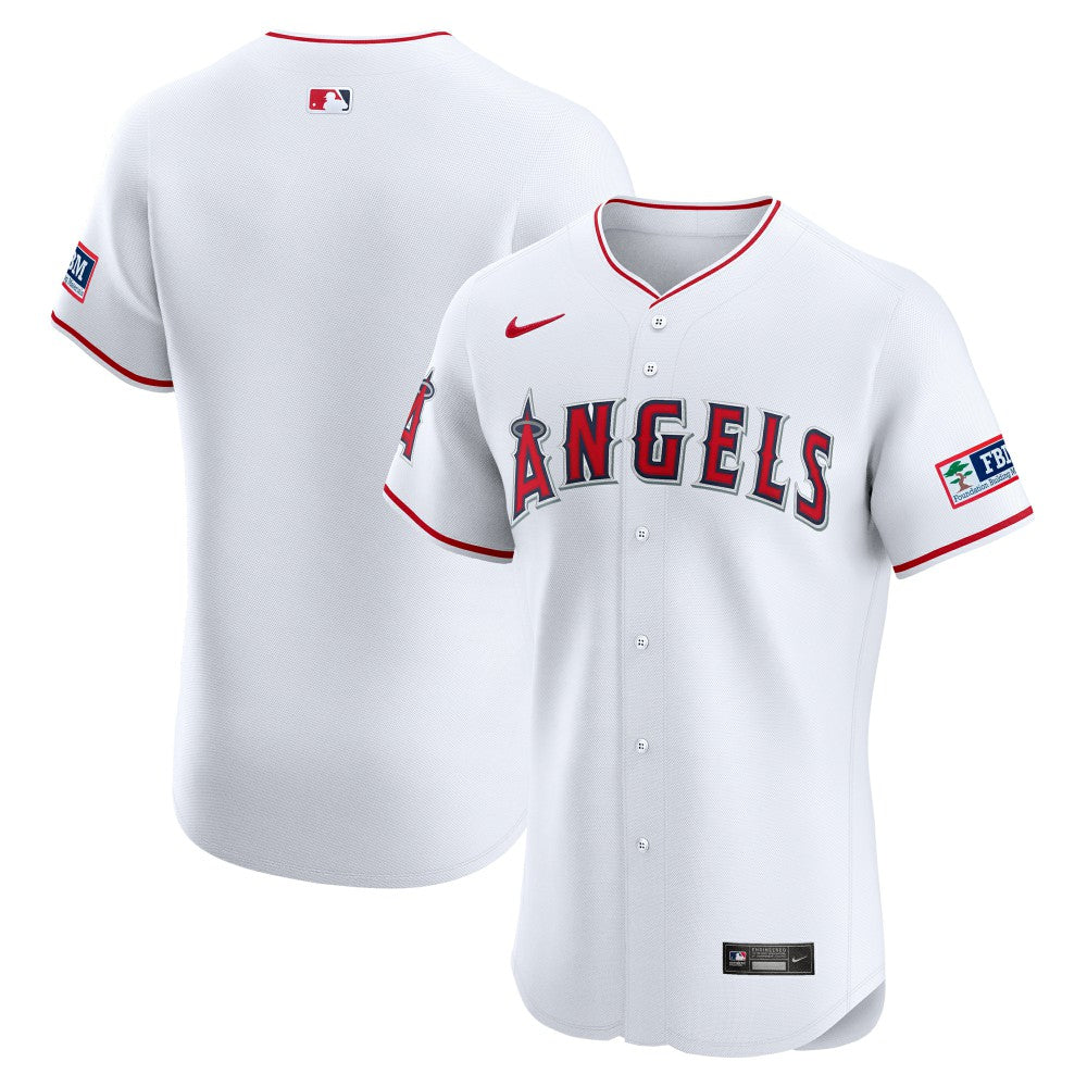 Los Angeles Angels Nike Home Elite Patch Jersey Discount