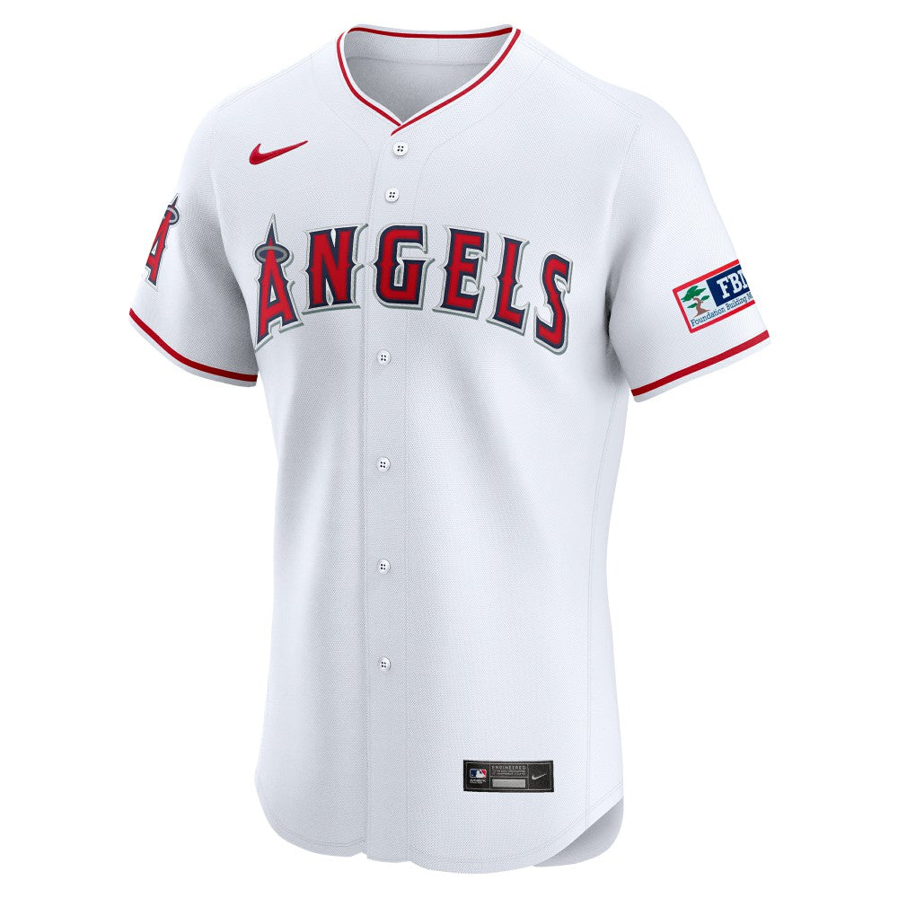 Los Angeles Angels Nike Home Elite Patch Jersey Discount