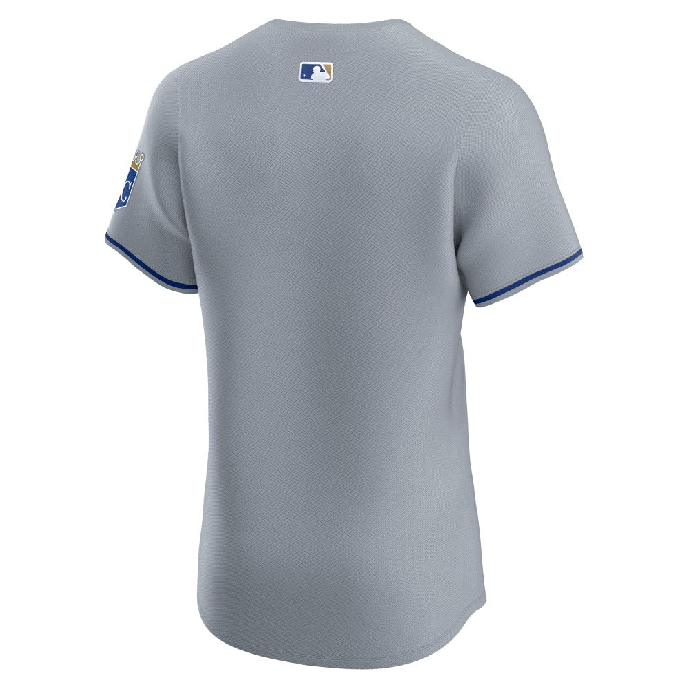 Kansas City Royals Nike Road Vapor Premier Elite Patch Jersey for sale