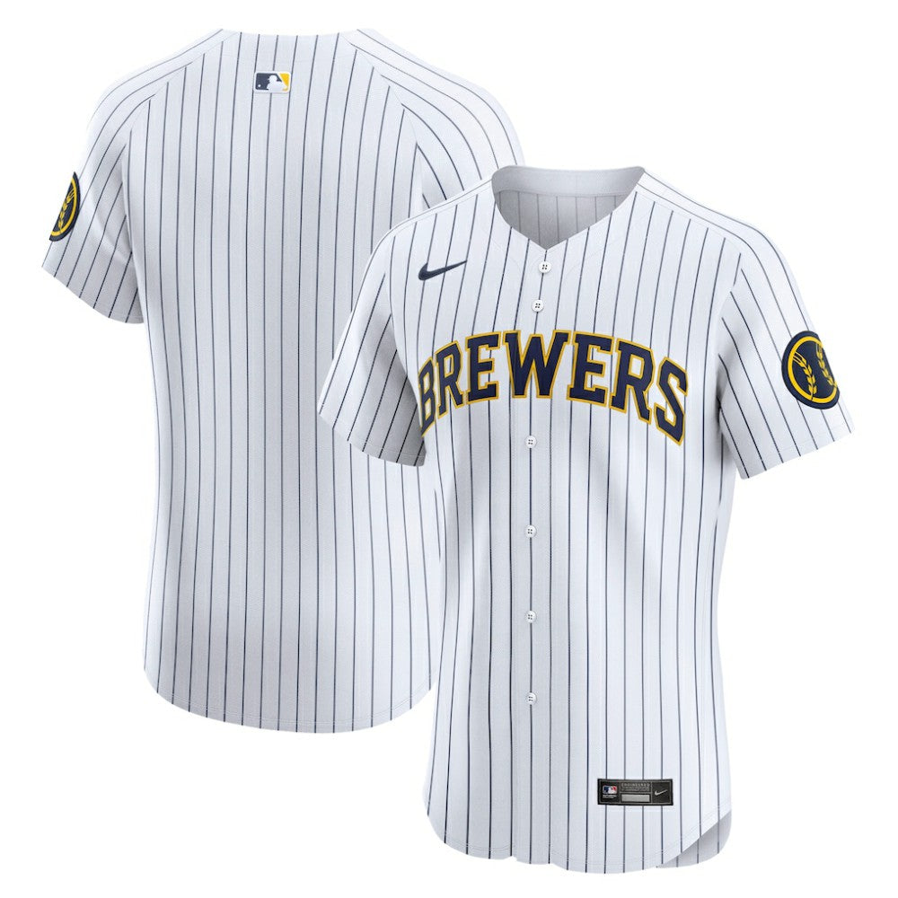 Milwaukee Brewers Nike Alternate Vapor Premier Elite Patch Jersey Near Me